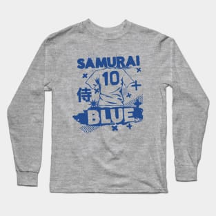 Vintage Japanese Football // Retro Grunge Japan Soccer Long Sleeve T-Shirt